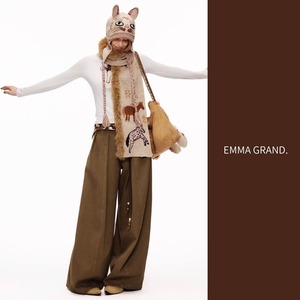 銀河を歩く馬たちのファーニットマフラーにします　E00620