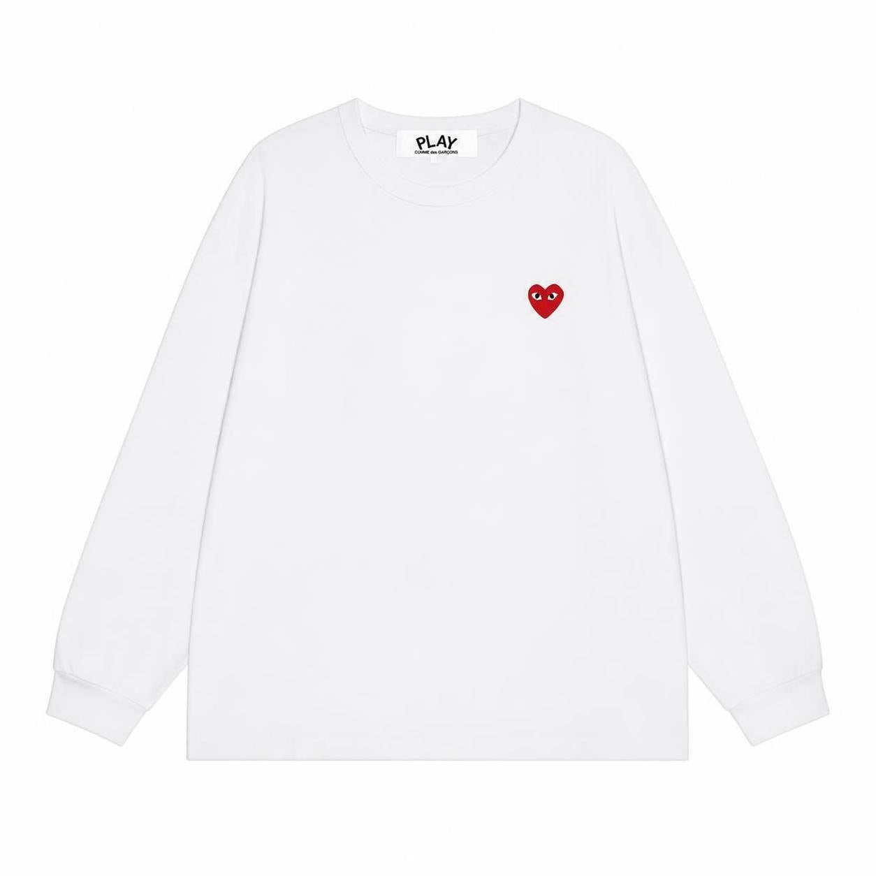 プレイ コムデギャルソン PLAY COMME des GARCONS マルチハートプリント cdg 長袖 Tシャツ メンズ レディース 長袖 柔らかい肌触り クルーネック 長袖 ロゴプリント カットソー