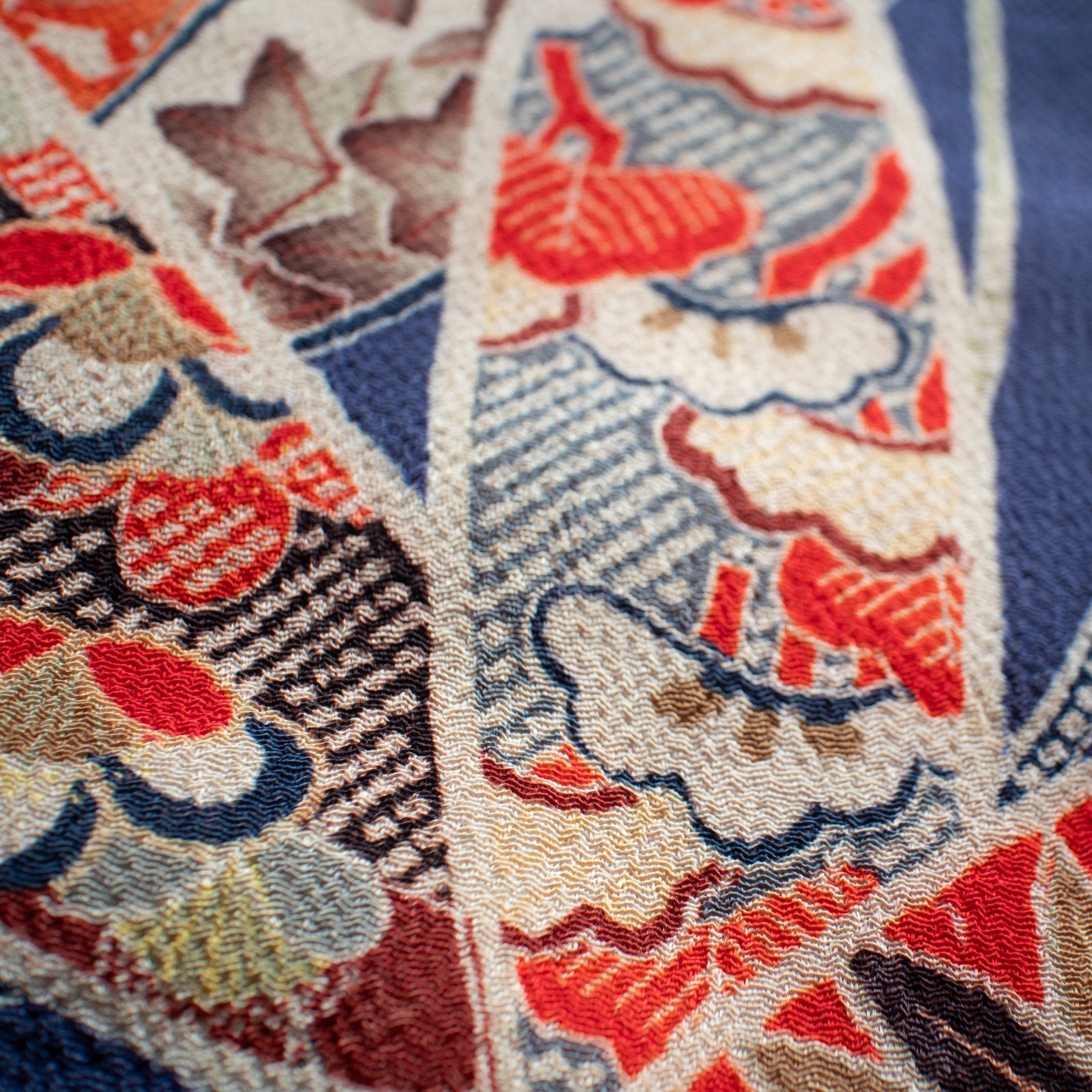 女の子被布style 『紺』/SA3025 (対応身長目安 85㎝~95cm)