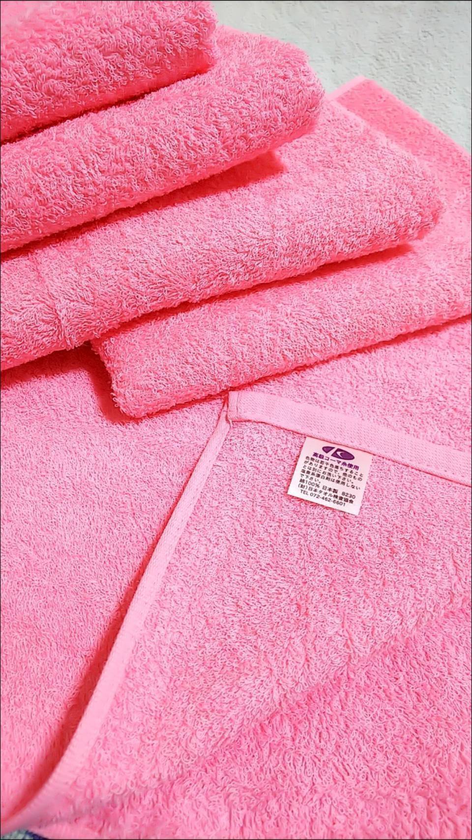260匁高級綿糸コーマコットンピンクフェイスタオル20枚　柔かな肌触り ピンク】≪大阪泉州産 柔らかく優しい肌触り≫20枚組 高級綿糸