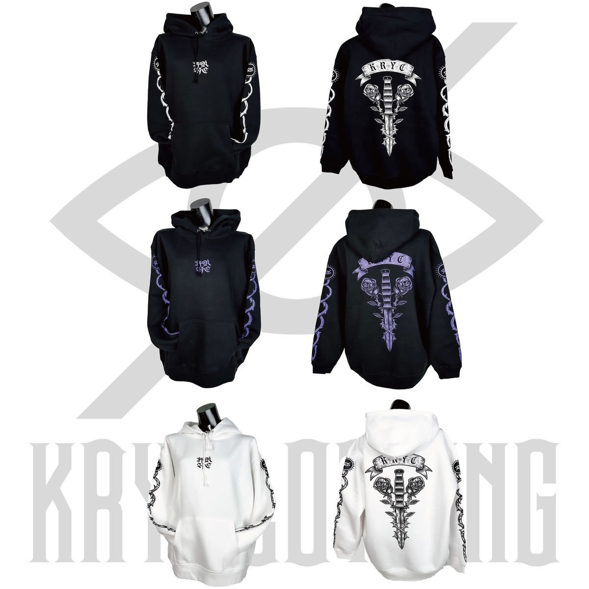 巻き付く薔薇with頭蓋骨」 | KRY clothing 