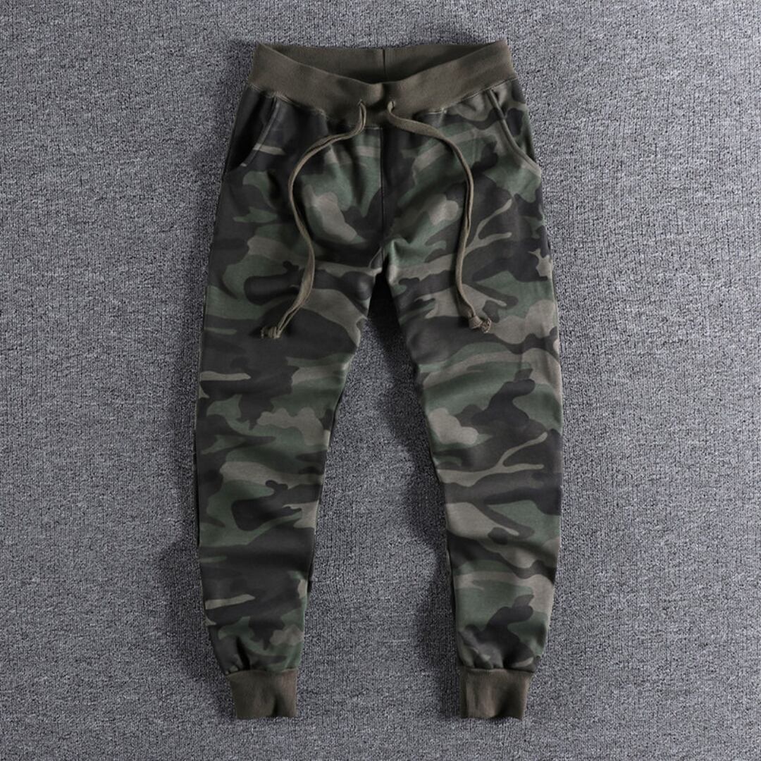 fleece-lined camouflage joggers(GV515)