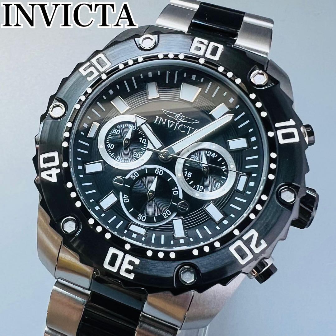 新品Invicta メンズ 腕時計 プロ ダイバー クォーツ クロノグラフ