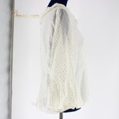 社交ダンス 衣装 スタンダード トップス レッスンウェア レディース オールシーズン 白 prima boutique プリマブティック 長袖 アシメ ホログラム系 透け感 ゆったり シフォン素材 上品 軽量 おしゃれ カジュアル ダンス衣装 フェミニン コスチューム ブラウス トップスレディース 体型カバー ティアードデザイン 春夏秋冬 着回し コーディネート