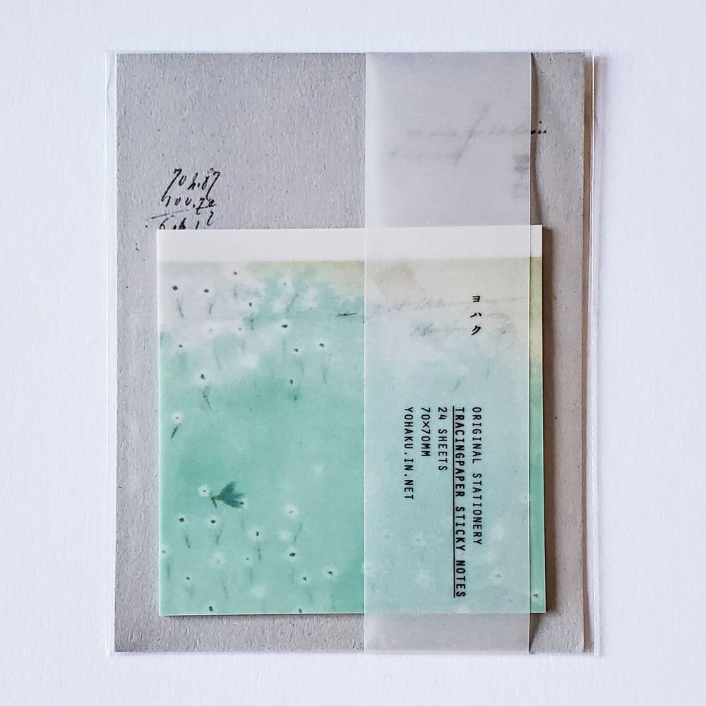 ヨハク トレーシング付箋ふせん ツキミソウ M-116