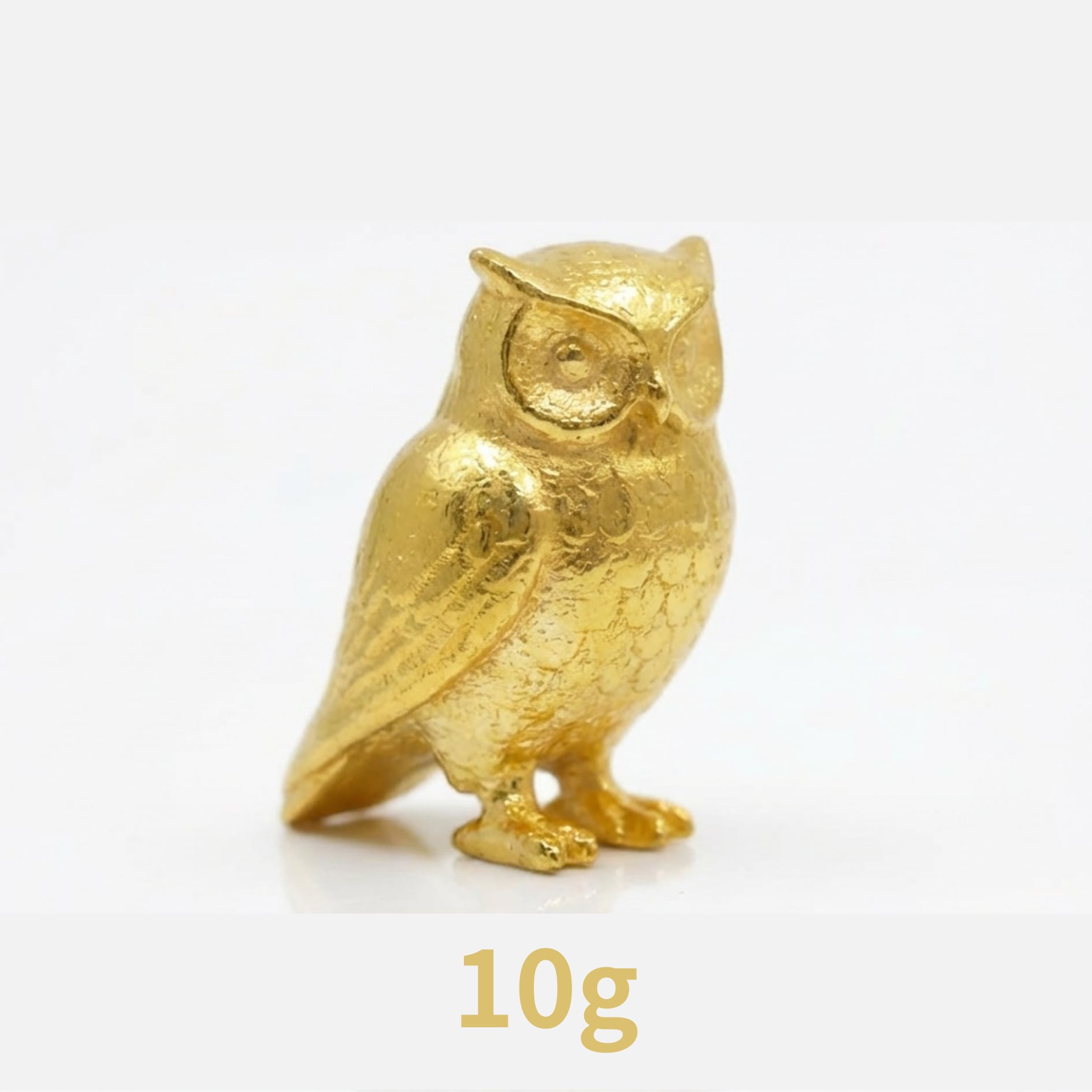 純金10g『フクロウ』モチーフ【JUNGOLD】ずっしり重い存在感。
