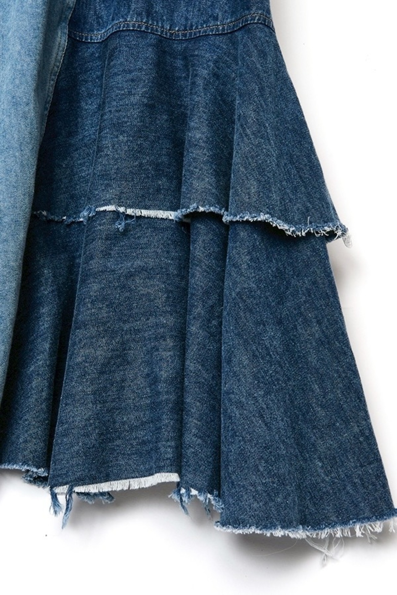 アウラアイラ AULA AILA FRONT AND BACK DENIM JUMPER SKIRT