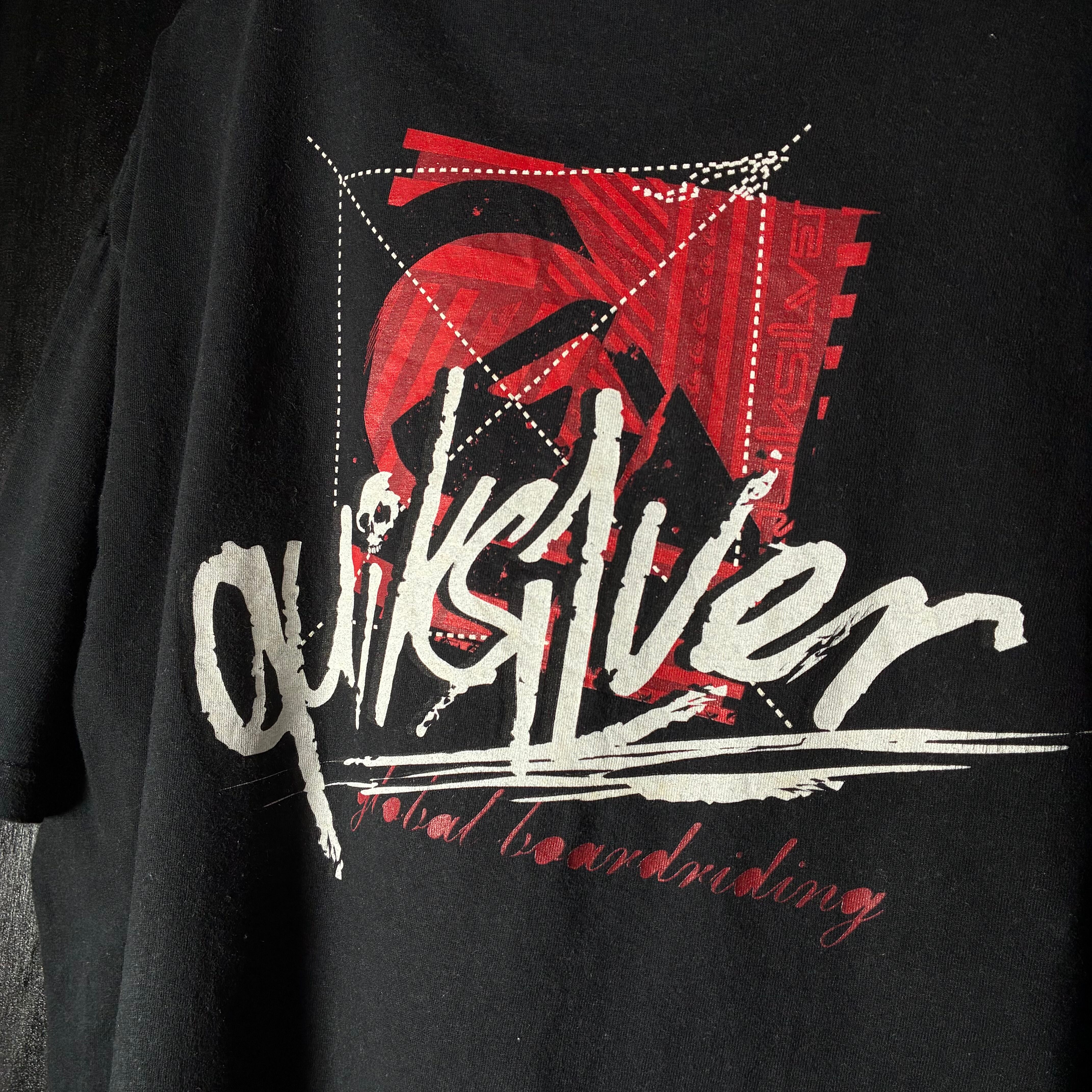 00s Quik Silver グラフィックTシャツ クイックシルバー サーフ 黒