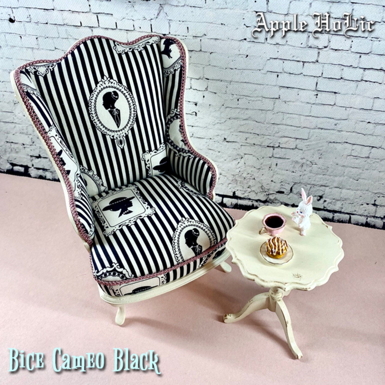 1/6 ドール チェア L【Bice Cameo Black・ビーチェ カメオ ブラック】