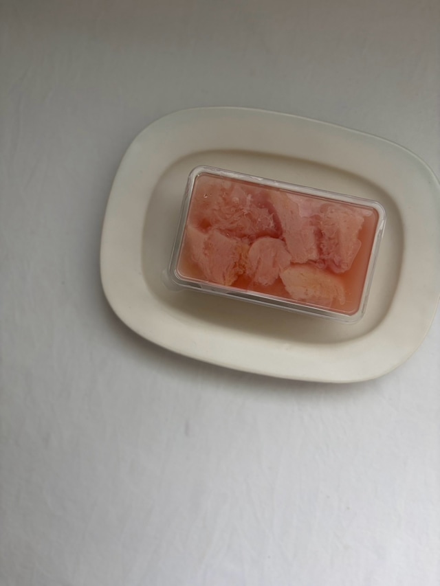 [8月限定] 冷凍　有機桃のレアチーズケーキ