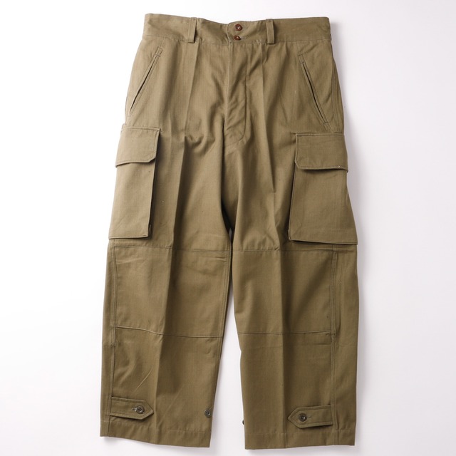 【未使用】M-47 前期 FRENCH MILITARY GARGO PANTS 33 W34 dead stock vintage made in french ／ 50年代 M47 フランス軍 ヴィンテージ フレンチ ミリタリー  ベイカーパンツ カーゴパンツ  デッドストック 未使用品 サイズ33 W34 フランス製