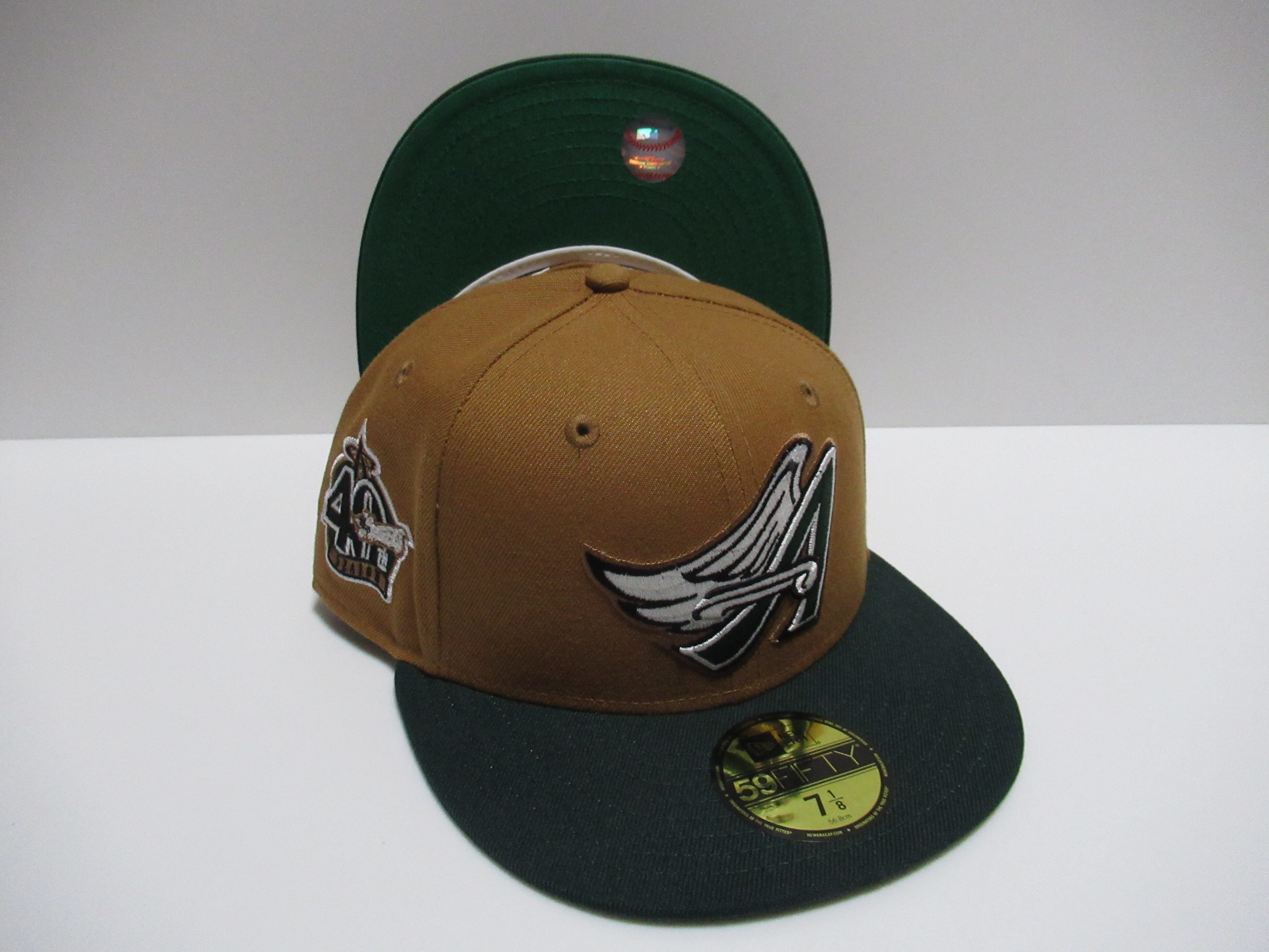 ニューエラ 59FIFTY ANGELS エンゼルス　大谷 ベージュ　茶　LA NEW ERA 59fifty Anaheim Angels アナハイム・エンゼルス Light brown