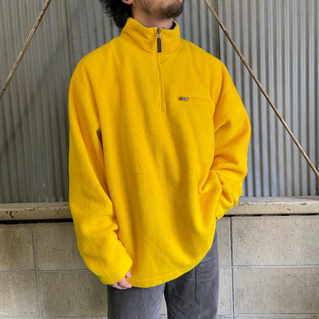 00年代 OLD GAP オールドギャップ ハーフジップ フリースプルオーバー 