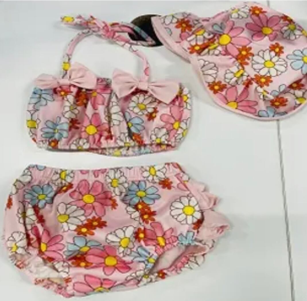 女の子のカラフル水着