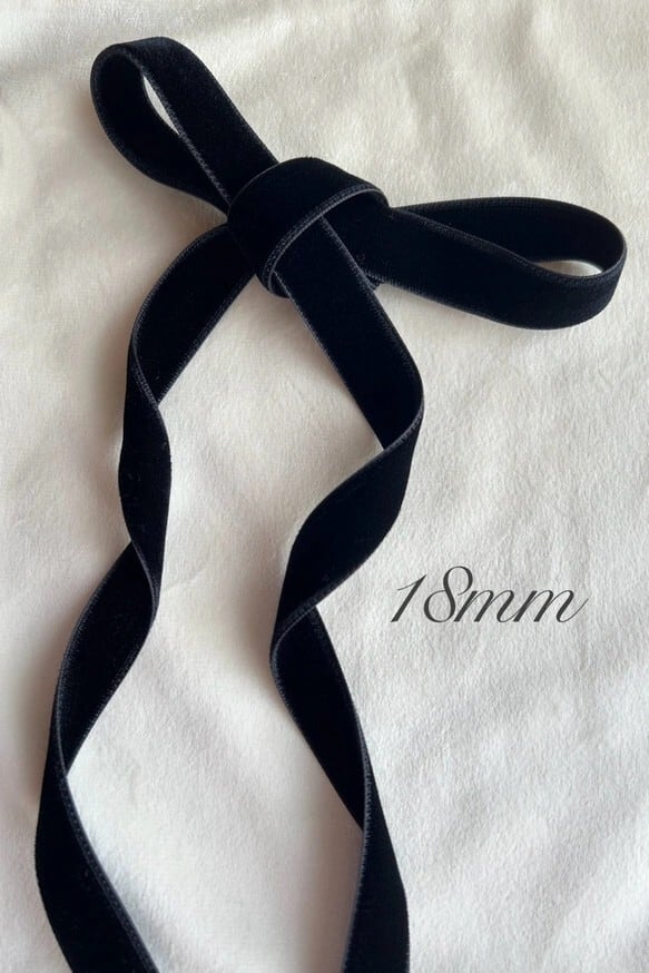 ダブルフェイスベルベットリボン ベロアリボン 24mm/36mm/48mm ≪BR-01