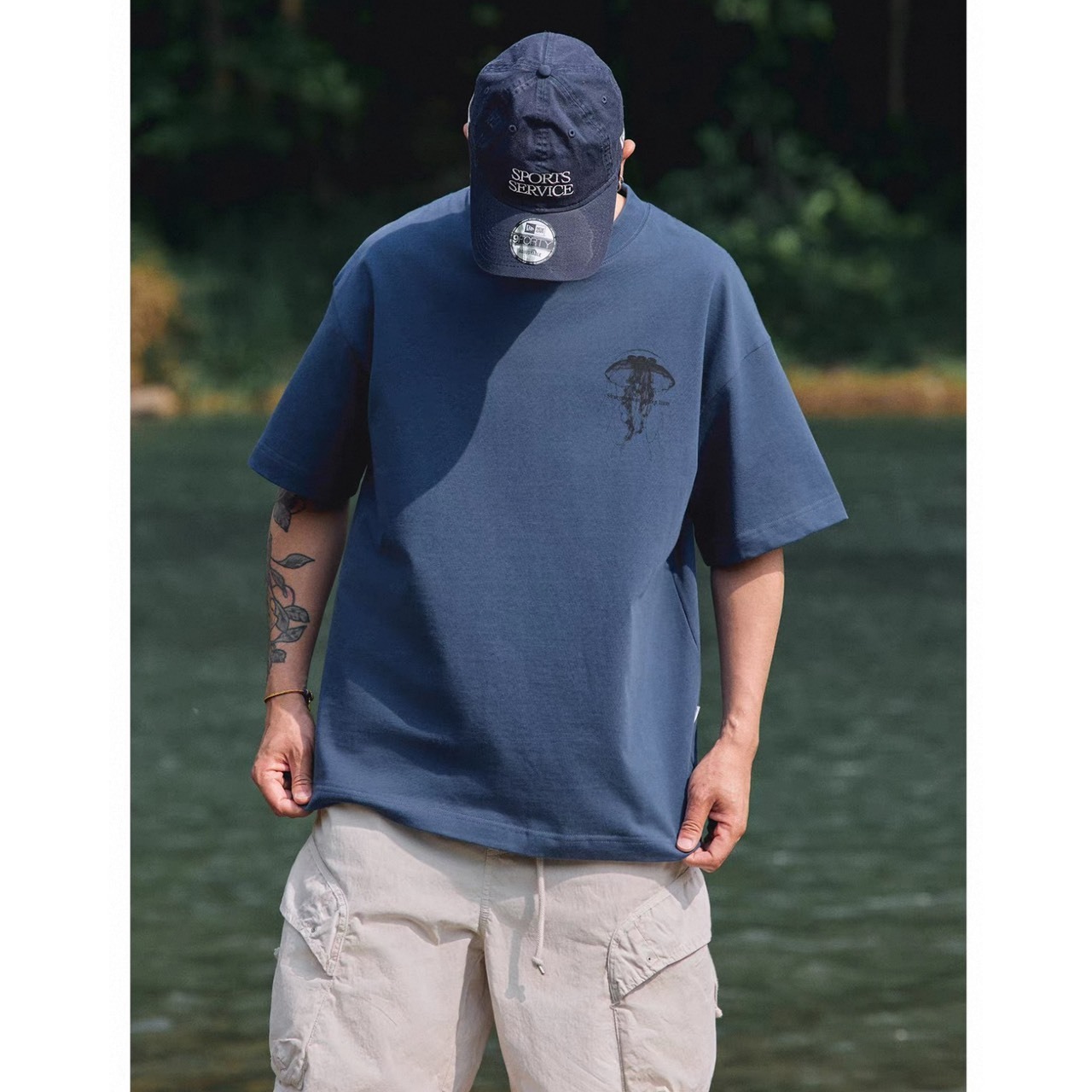 Vintage script jellyfish tee 1481 - 3