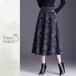 ジャカードフレア　ロングスカート　YS00110