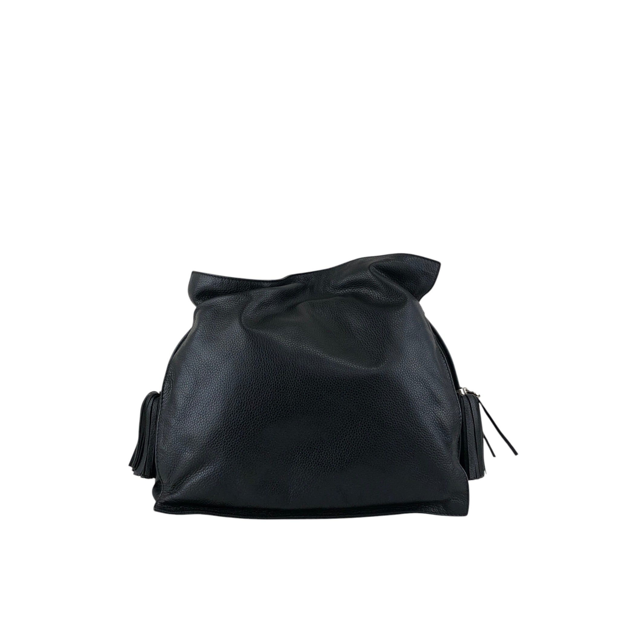 LOEWE ロエベ ショルダーバッグ ブラック アナグラム ナッパレザー