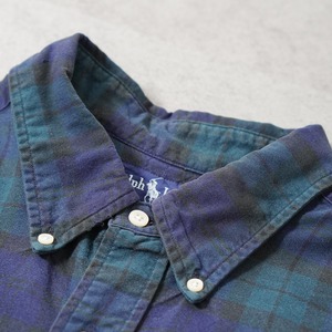 90s Ralph Lauren black watch "The Big Shirt" [XL] 古着