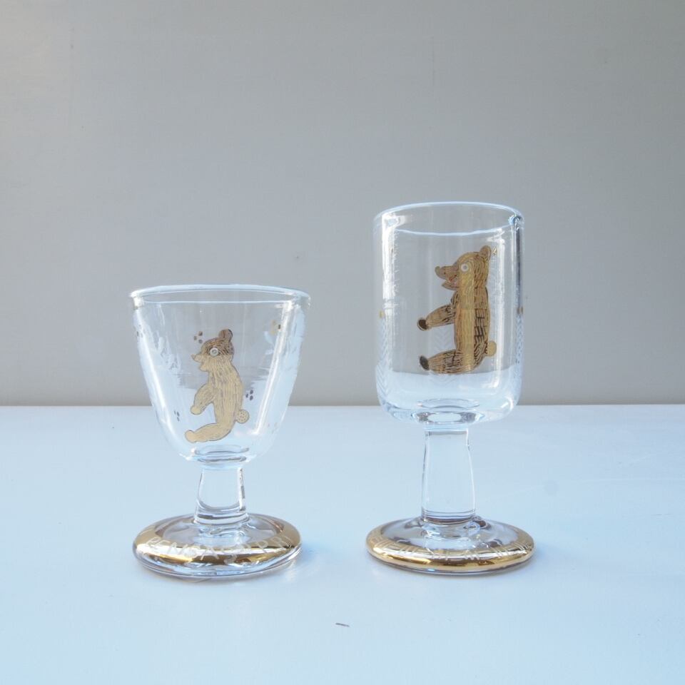 5 清水早希(ガラス) 森の住人 リキュールグラス (クマ)