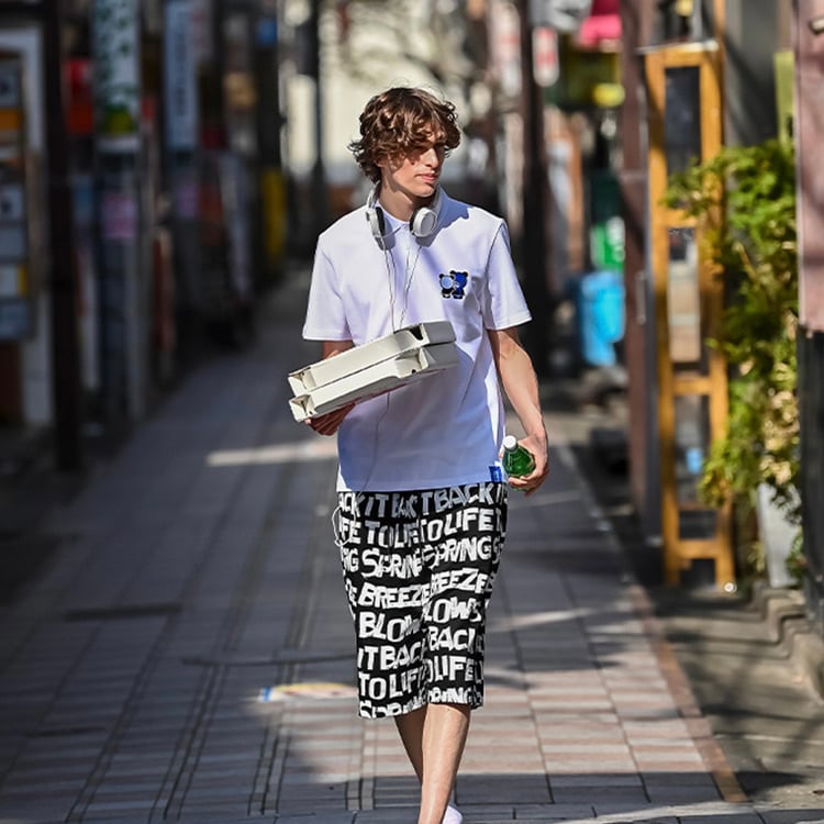SALE【HIPANDA ハイパンダ】メンズ パンダ刺繡 ポロシャツ MEN'S PANDA