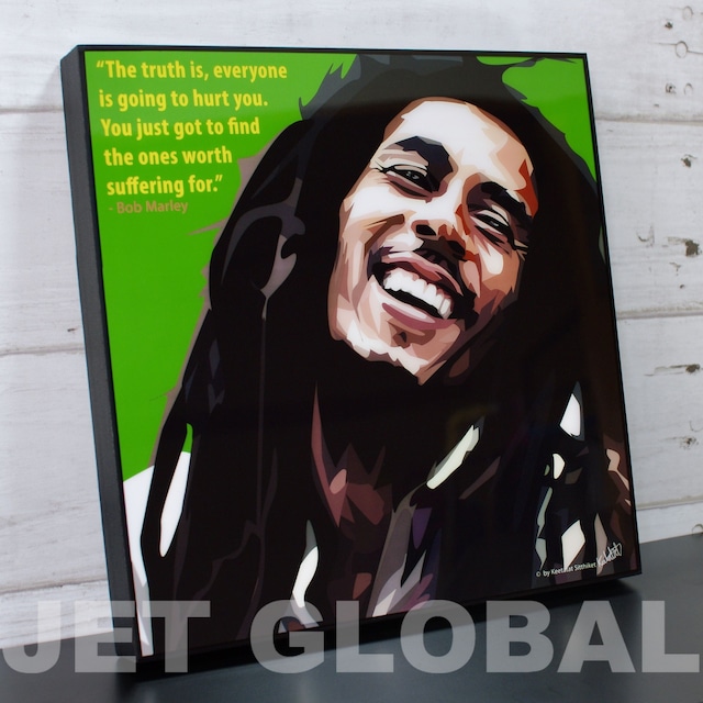 ボブ・マーリー/ BOB MARLEY : GREEN / Lサイズ 52cm / PAPM_0019