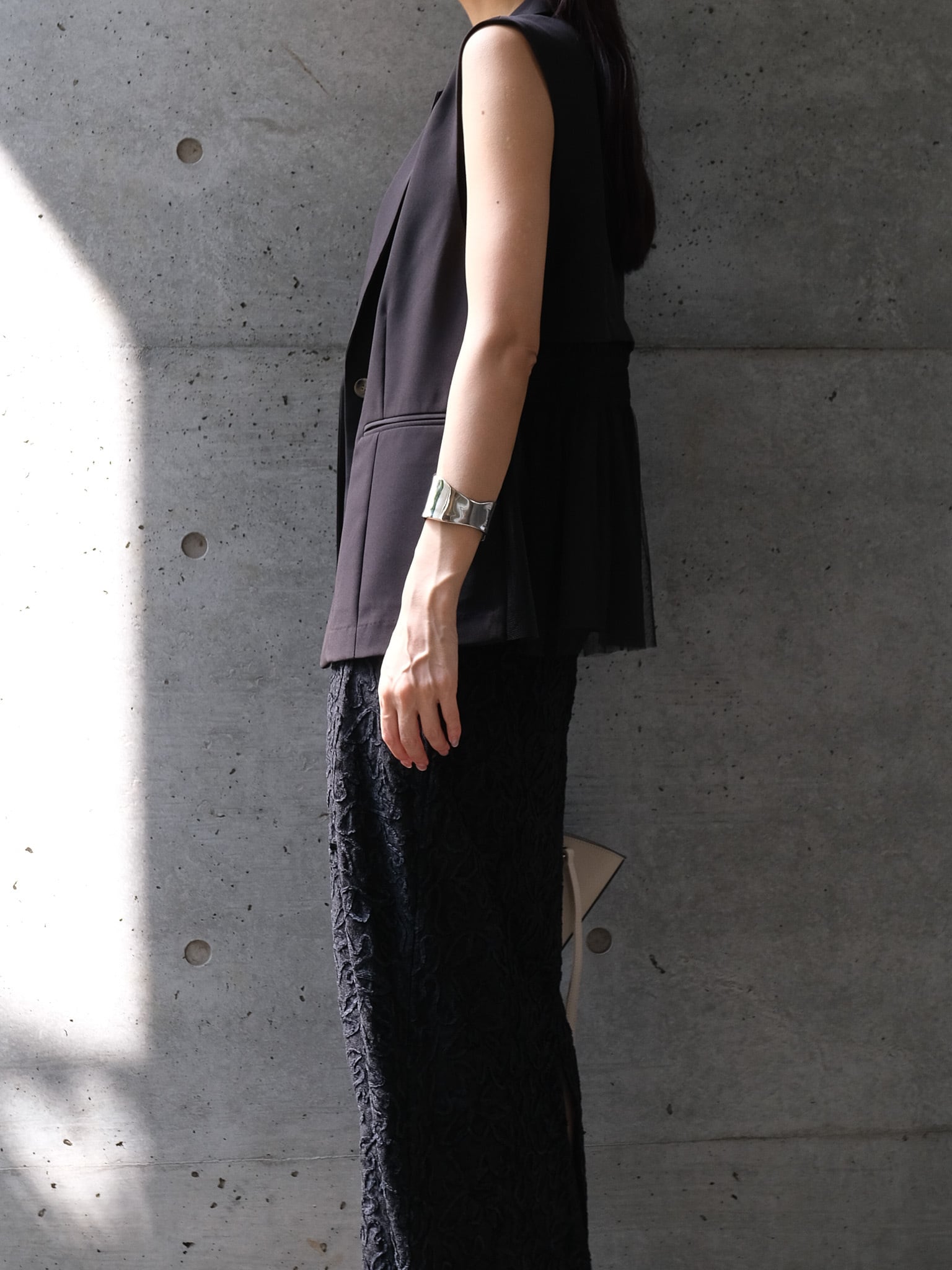 TULLE DOCKING GILET(ﾁｭｰﾙﾄﾞｯｷﾝｸﾞｼﾞﾚ)【5533517】 | CIEL'AIR