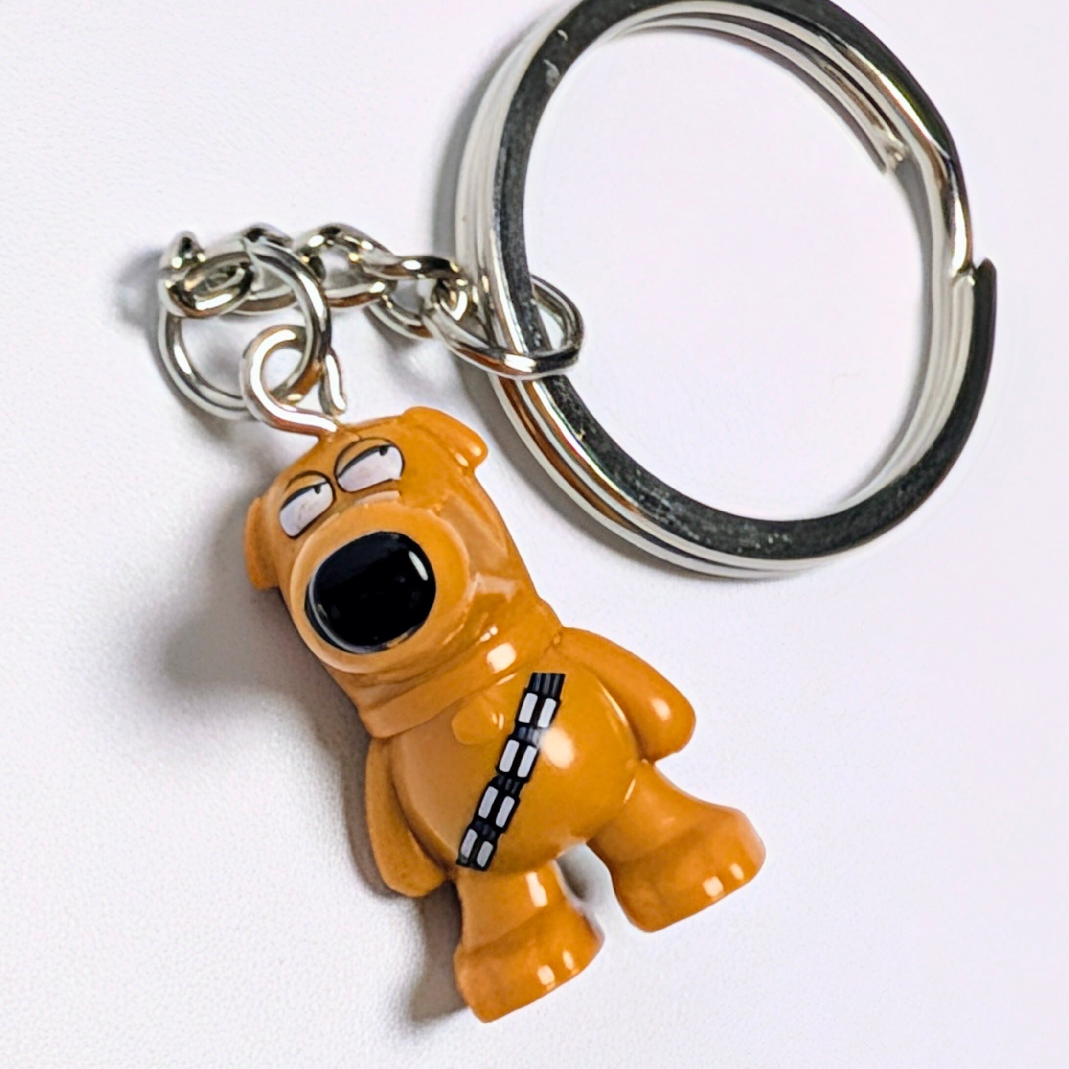 ★ブロックフィギュアキーホルダー★【 Family Guy（ファミリー・ガイ）×STARWARS ( スター・ウォーズ ) 】ブライアン・チューバッカ / ブライアン・グリフィン 〚アメリカン雑貨 アメトイ〛