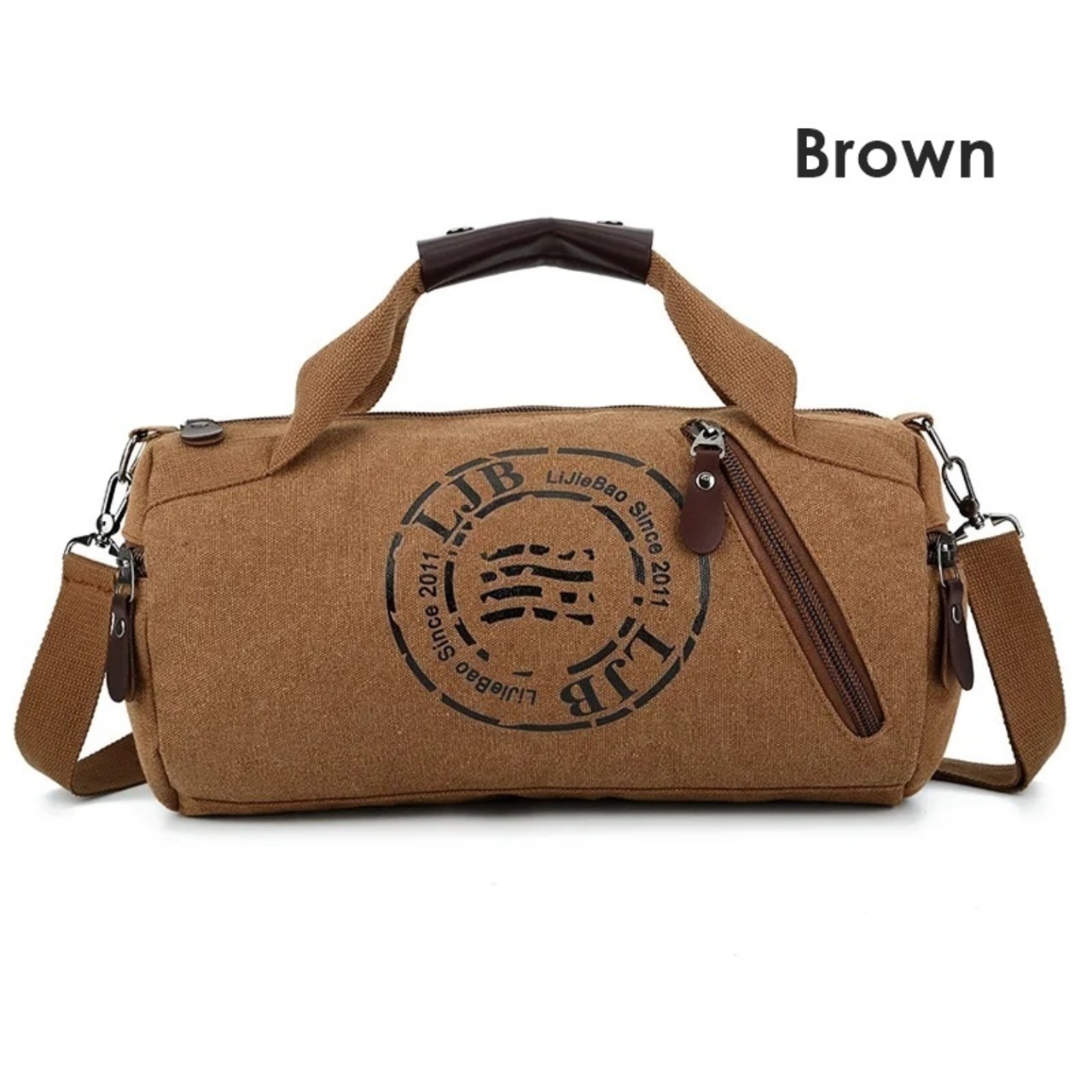 Canvas Compact Tube Boston Bag / キャンバス コンパクト チューブ ボストン バッグ
