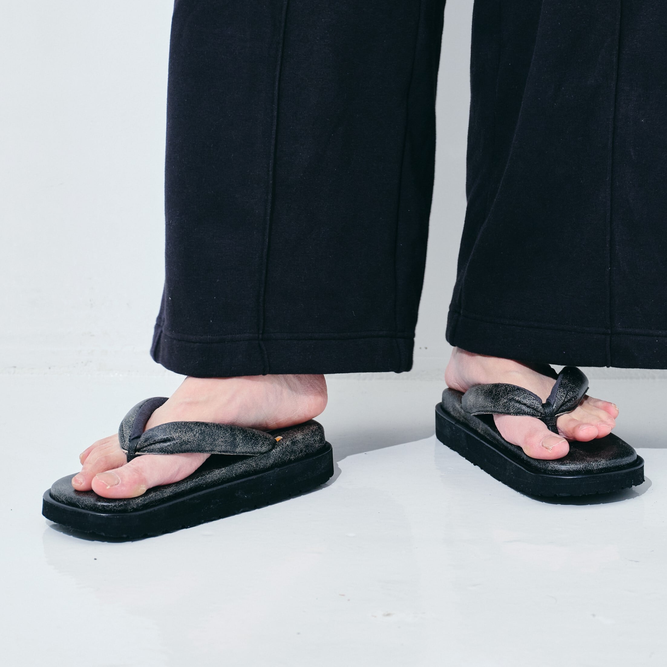 Leather Setta Sandals ss‐30005 (SETTA CRACK) | lift-shoes