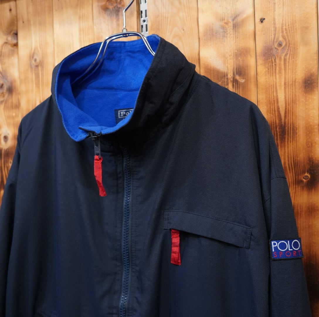 90s ralphlauren 裏フリース ジャケット XL/ラルフローレン polosport