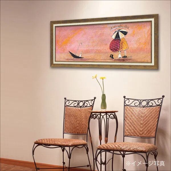 サムトフト「スニーキー ワン」Ｌサイズ ゲル加工アート アートフレーム 絵画 インテリア