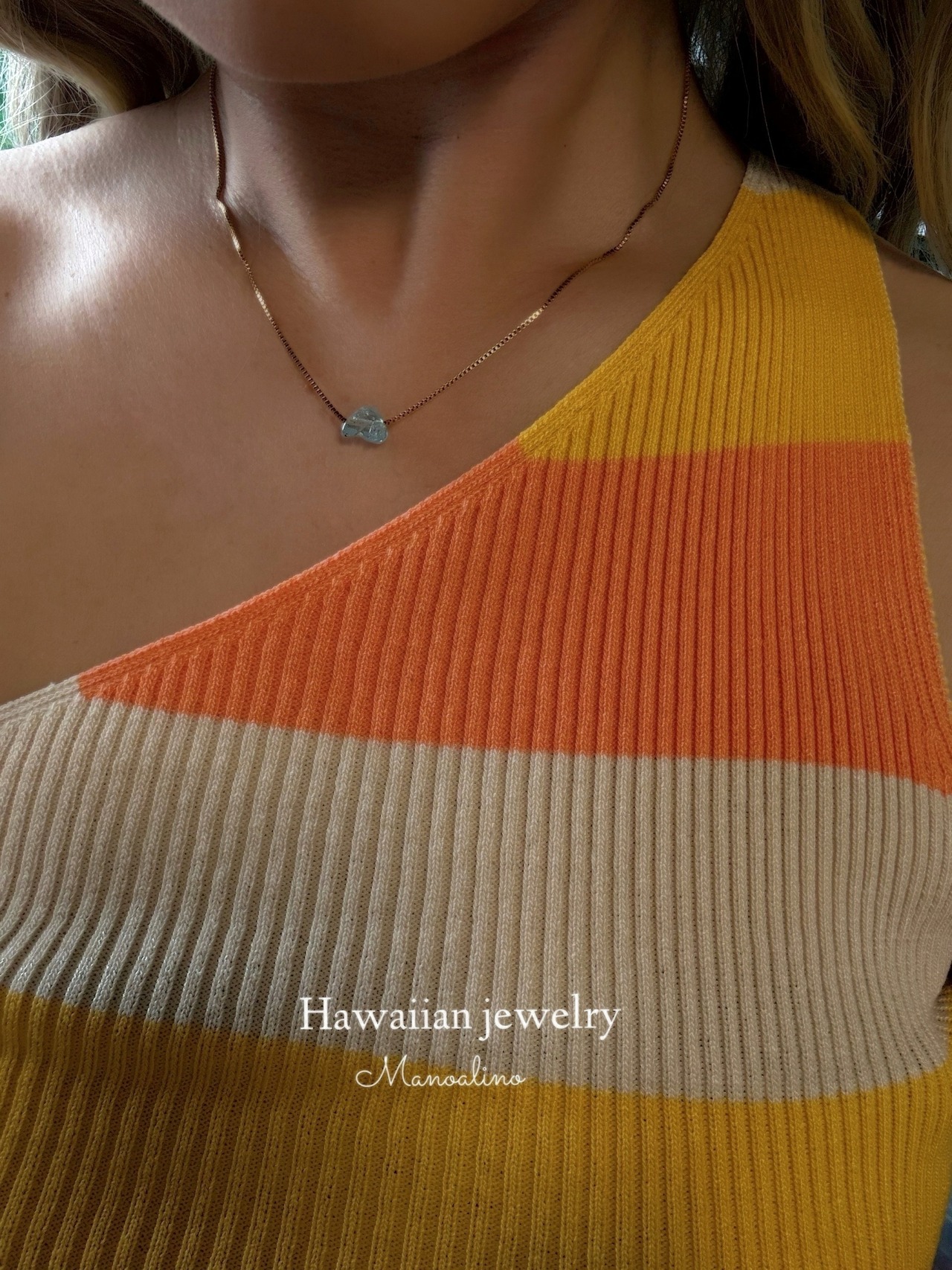 Aquamarine necklace(一粒アクアマリンネックレス)