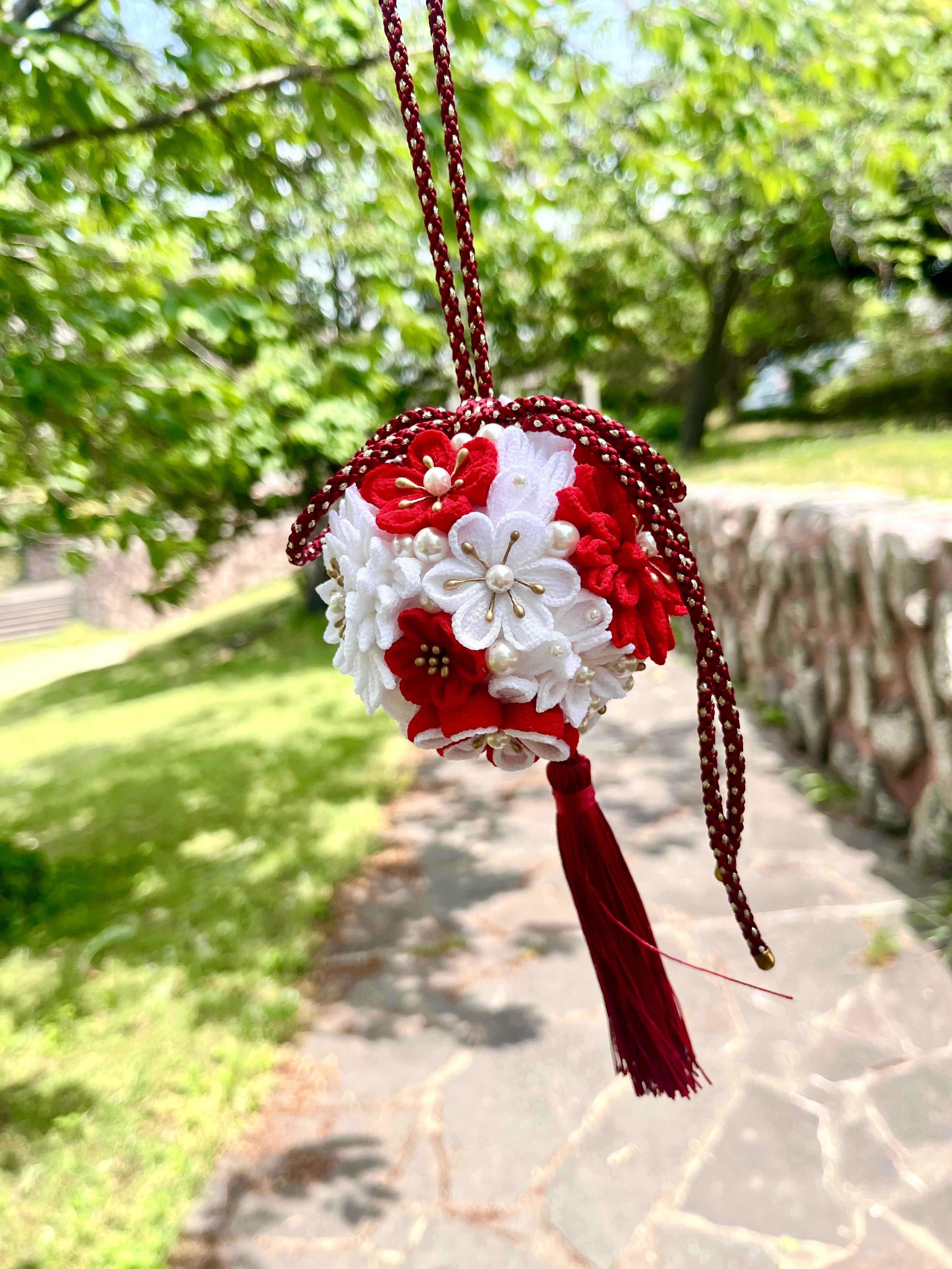 フラワーボール ちりめんボール ブーケ ボールブーケ 装花 ブライダル