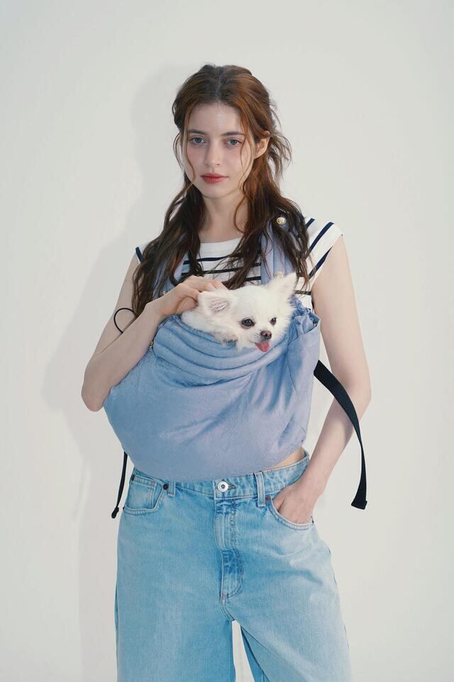 RIRIHUGフロントバッグ・スリング - (BLUE)