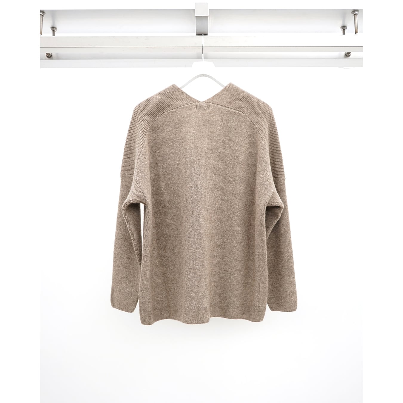 Nomàt] (ノマット) N-K-03 BROWN CASHIMERE V-Neck Sweater | Clique