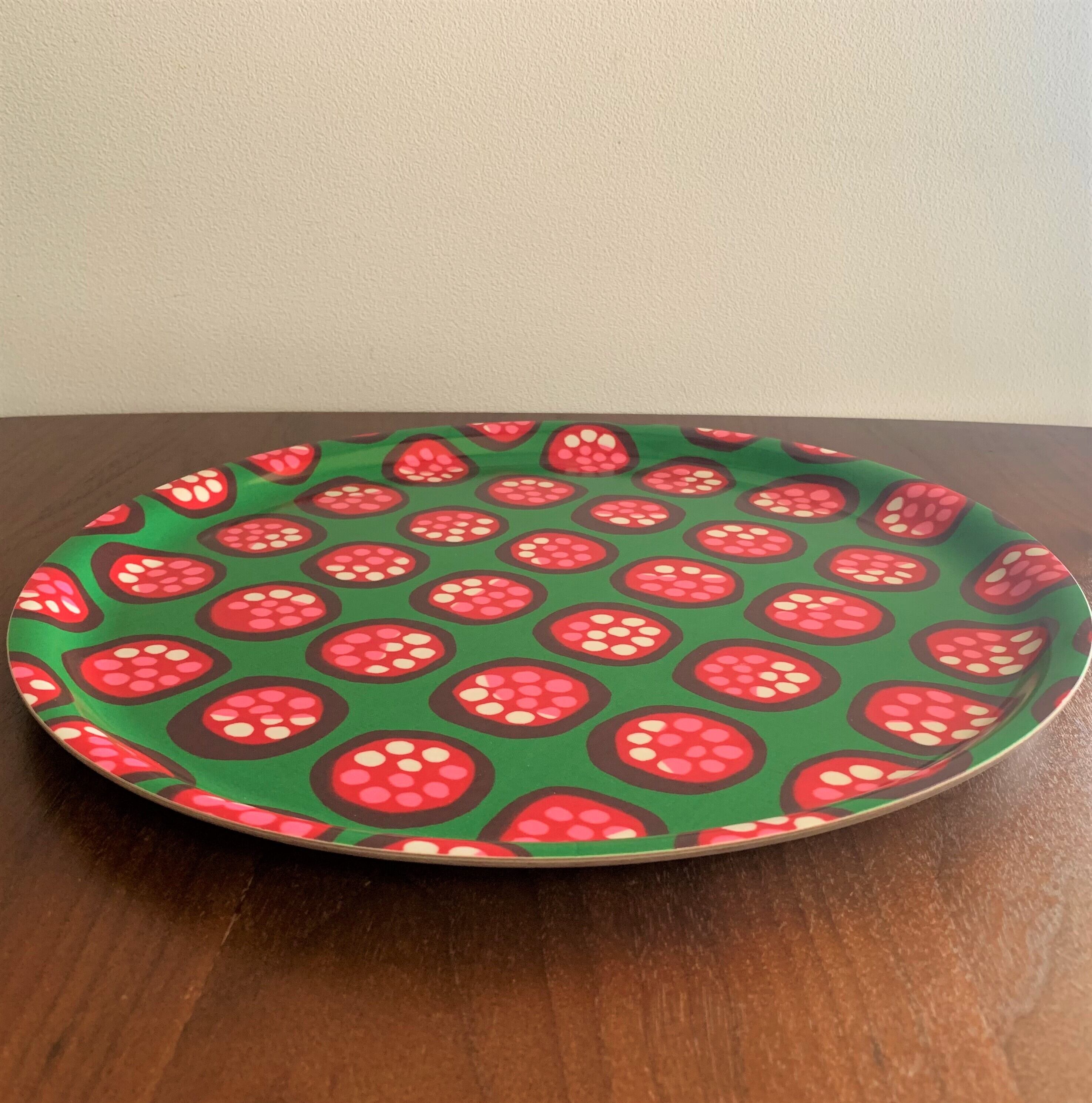 マリメッコ ビンテージ ラウンドトレイ / marimekko Vintage Tray made in Finland | ON THE MOON  powered by BASE