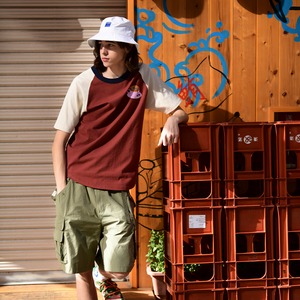 SALE【HIPANDA ハイパンダ】メンズ カフェカッププリント Tシャツ MEN'S CUP PRINT SHORT SLEEVED T-SHIRT / RED