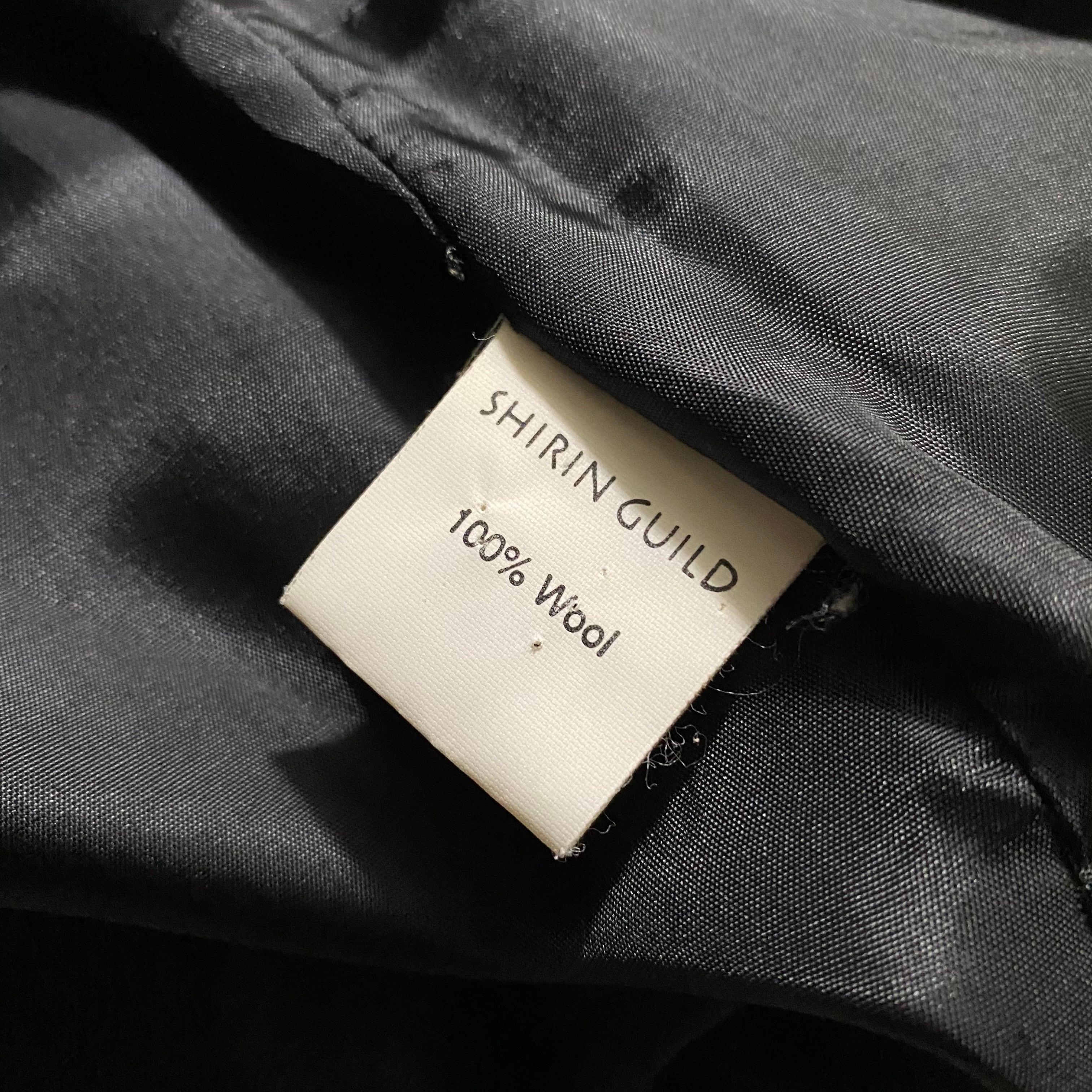 vintage SHIRIN GUILD stand collar wool coat | NOIR ONLINE