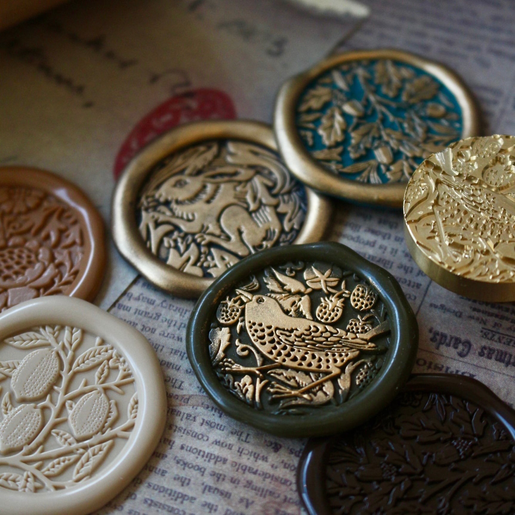 Wax seal stamp │いちご泥棒 / Strawberry Thief【25mm