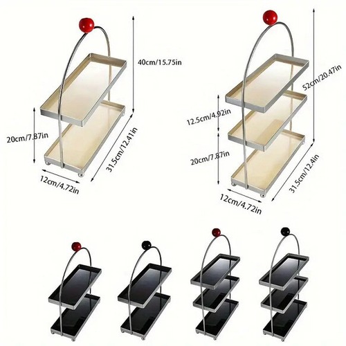 小物 収納 ラック 化粧品収納 2層 収納棚 メイクアップオーガナイザー アクセサリー 玄関 おしゃれ 北欧