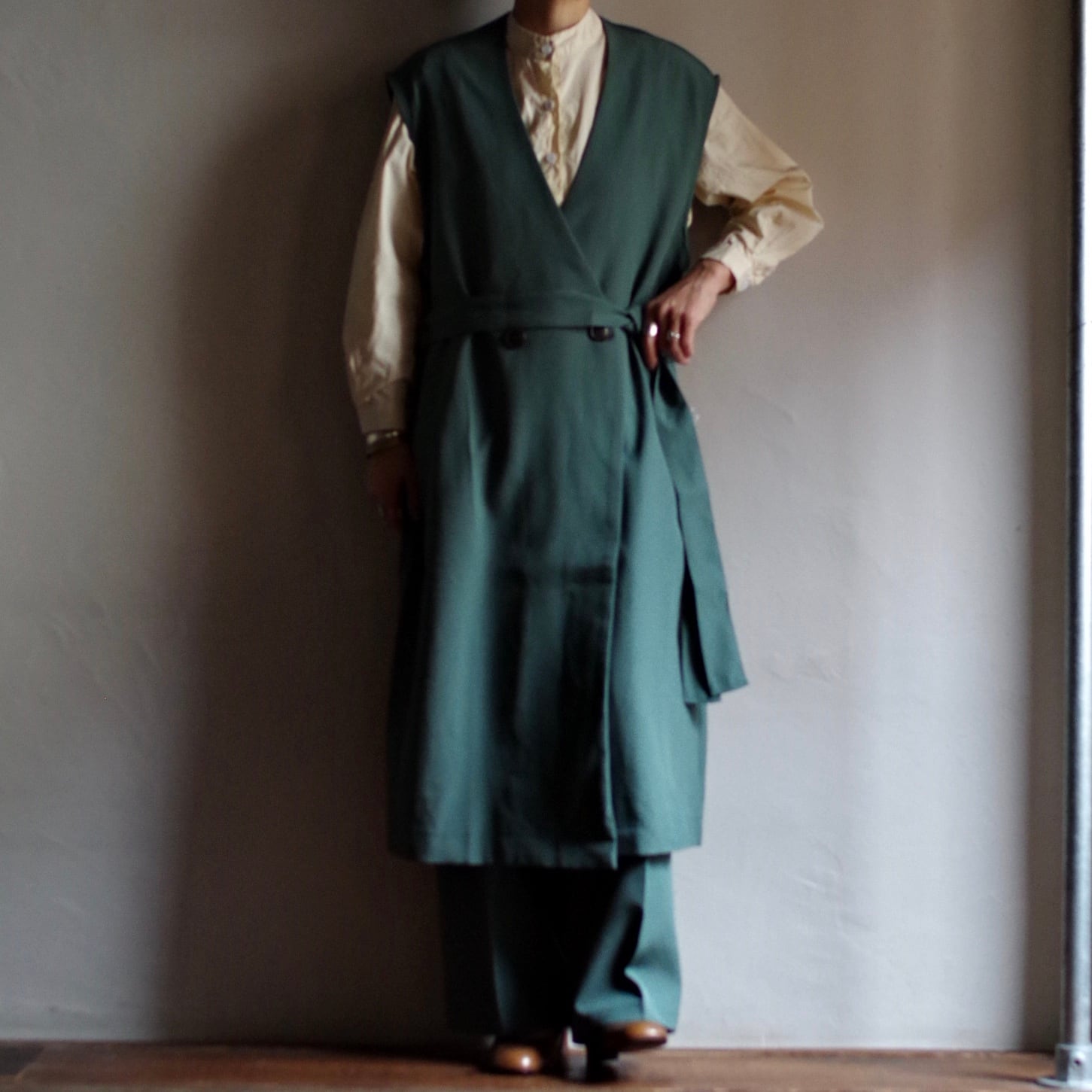 vintage Euro quilting gown ロングコート　ヴィンテージ