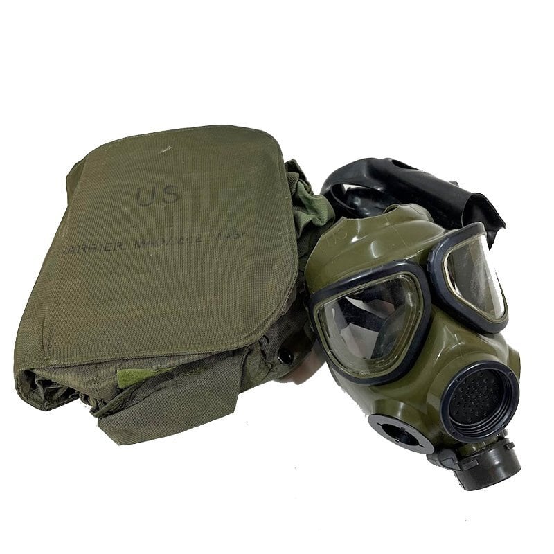 米軍放出品 ガスマスクバッグ M40ガスマスク用①