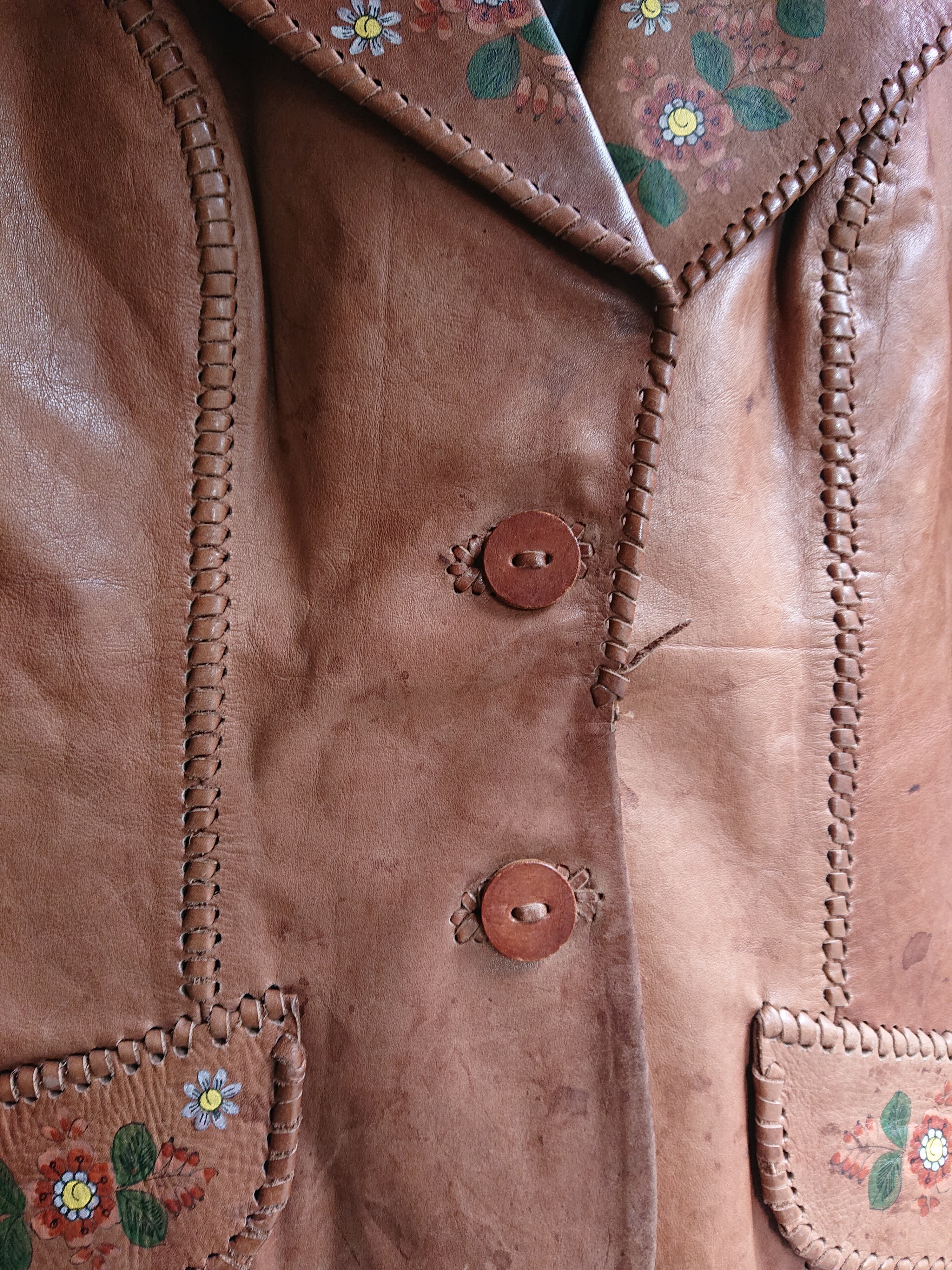 1970s Char LEATHER JACKET Brown Color | BOW & ARROW WEB STORE