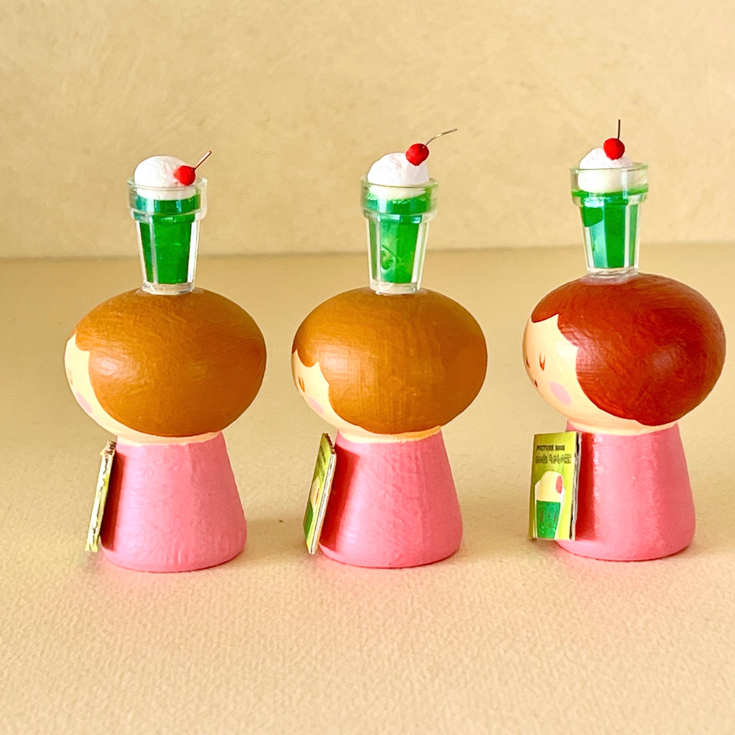 創作ミニこけし クリームソーダちゃん | merry merry christmasland