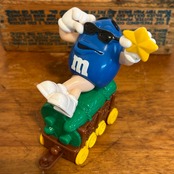 M&M's クリスマス・トレイン・トッパー サーカストレイン 列車 機関車 ブルー ミールトイ エムアンドエムズ MU-287