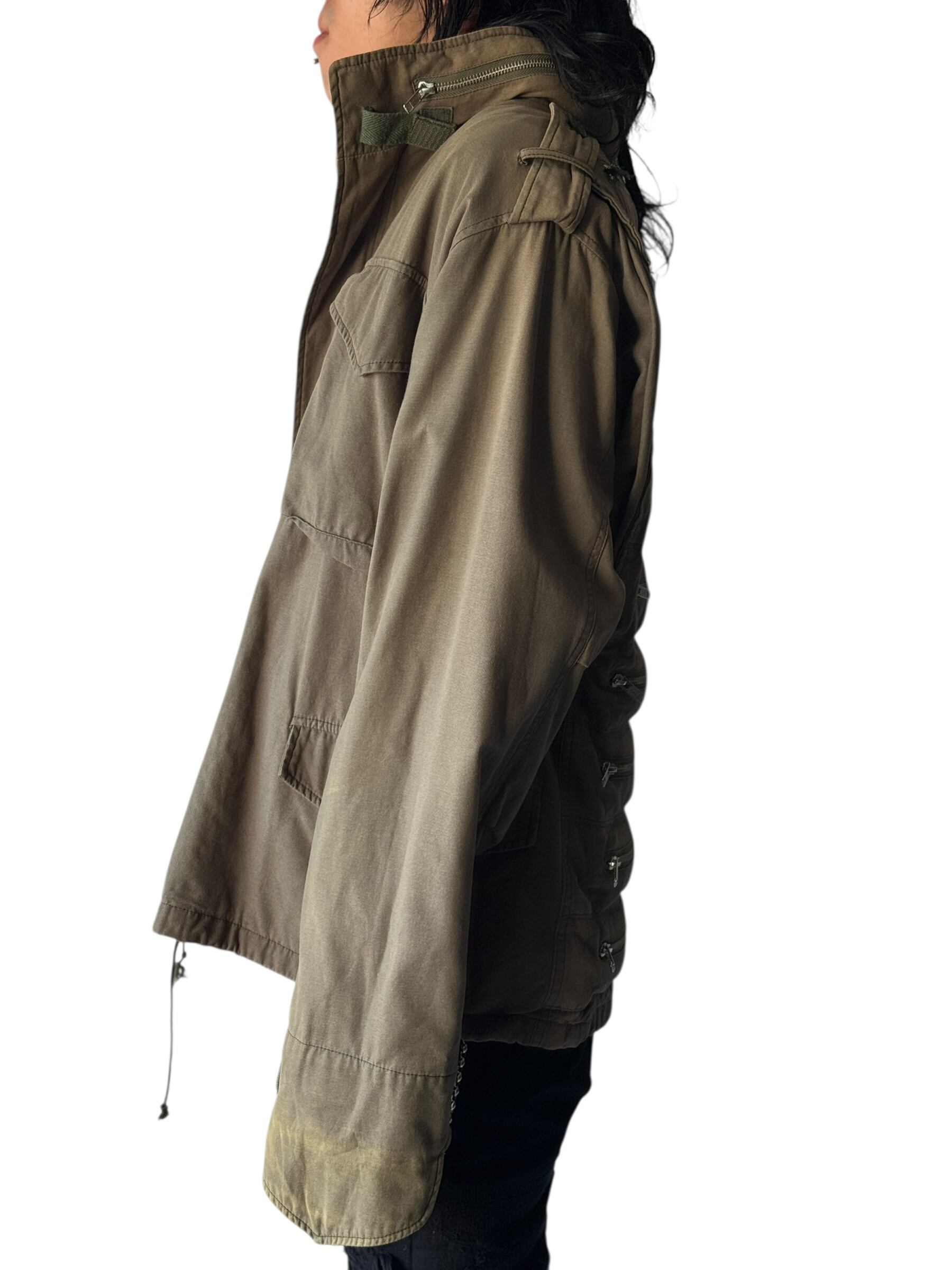 ♾00's PHENOMENON archive♾ LOOP M-65 Multiple Zip Military jacket