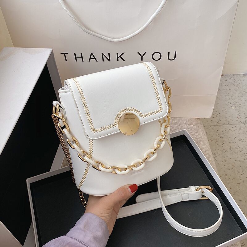 レディースバッグ2020ニューウェーブサマーサマーワイルドチェーンシングルショルダーメッセンジャーバッグネットレッドファッションバケットバッグ Tiancai_Wing_Bag2074760