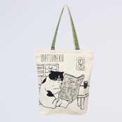 Mintinn A4縦型トートバッグ 28003 マツネコ 朝刊