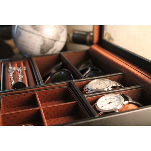 メンズジュエリーボックスLサイズ 時計・メガネ・リング・カフス